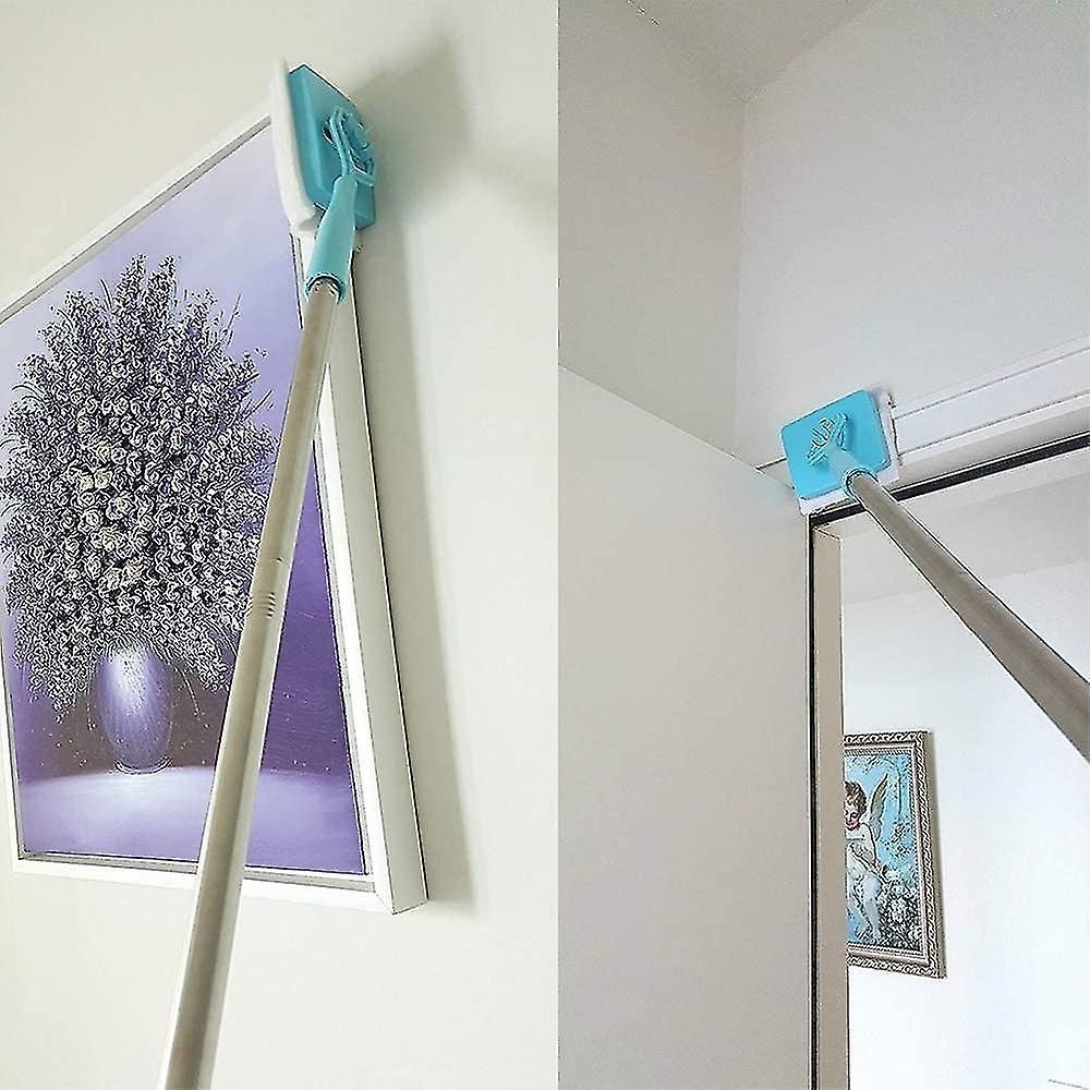 Extendable Baseboard Cleaner With Swivel Microfiber Mop and Reusable Pads