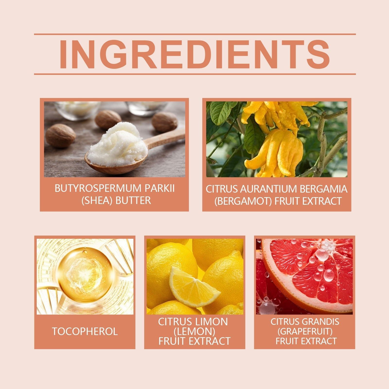 Body Butter Moisturizer, Hydrating Skin Care with Bergamot, Grapefruit, Shea Butter ,114g