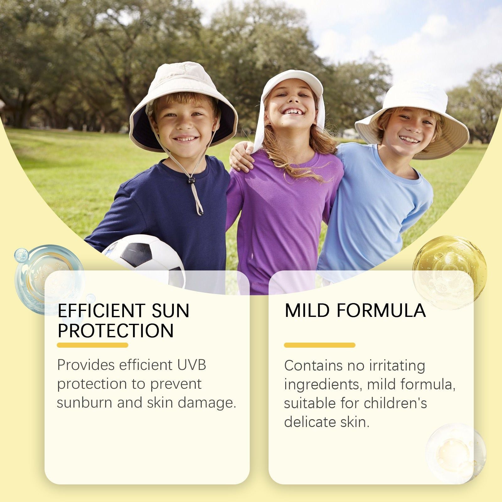 Child UV Protection Stick, Waterproof, Non-Sticky, Gentle, Summer Skin Shield ,15g