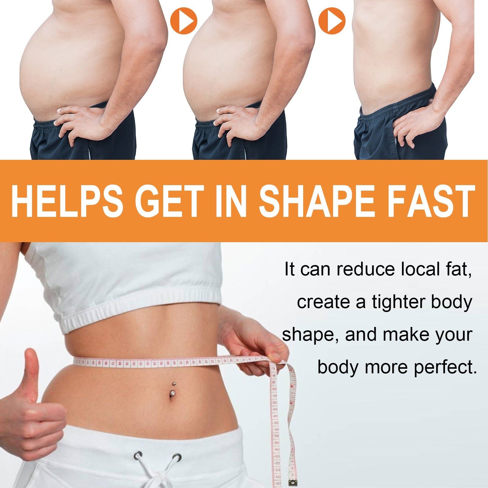 Bodybuilding Herbal Navel Patch, Fat Burner, Tighter, Slimming, Fast Results ,10 pieces