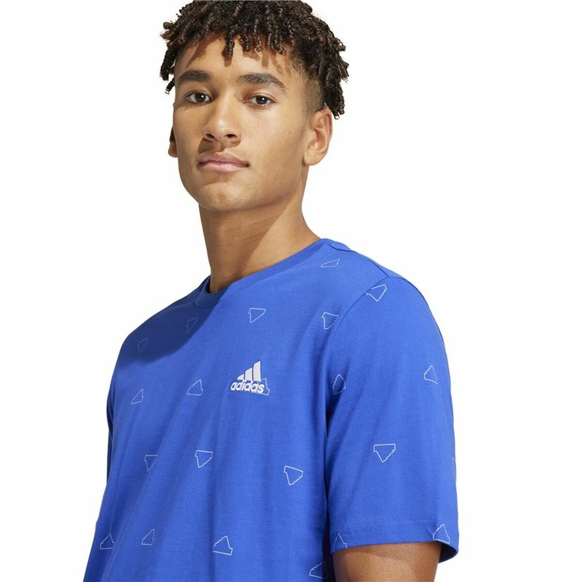 Men’s Short Sleeve T-Shirt Adidas Essentials Monogram