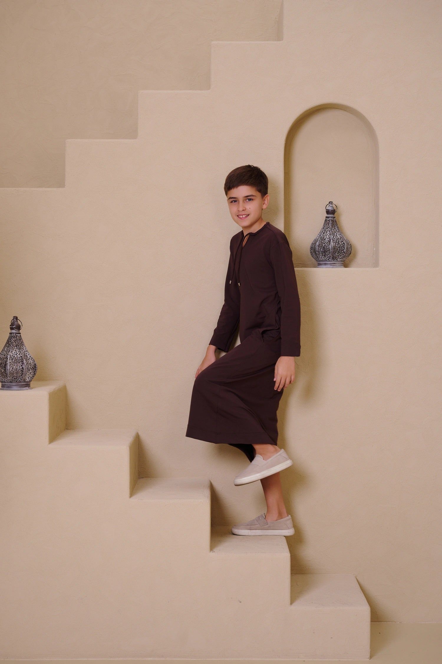 SAHIL Junior Kandura - Brown
