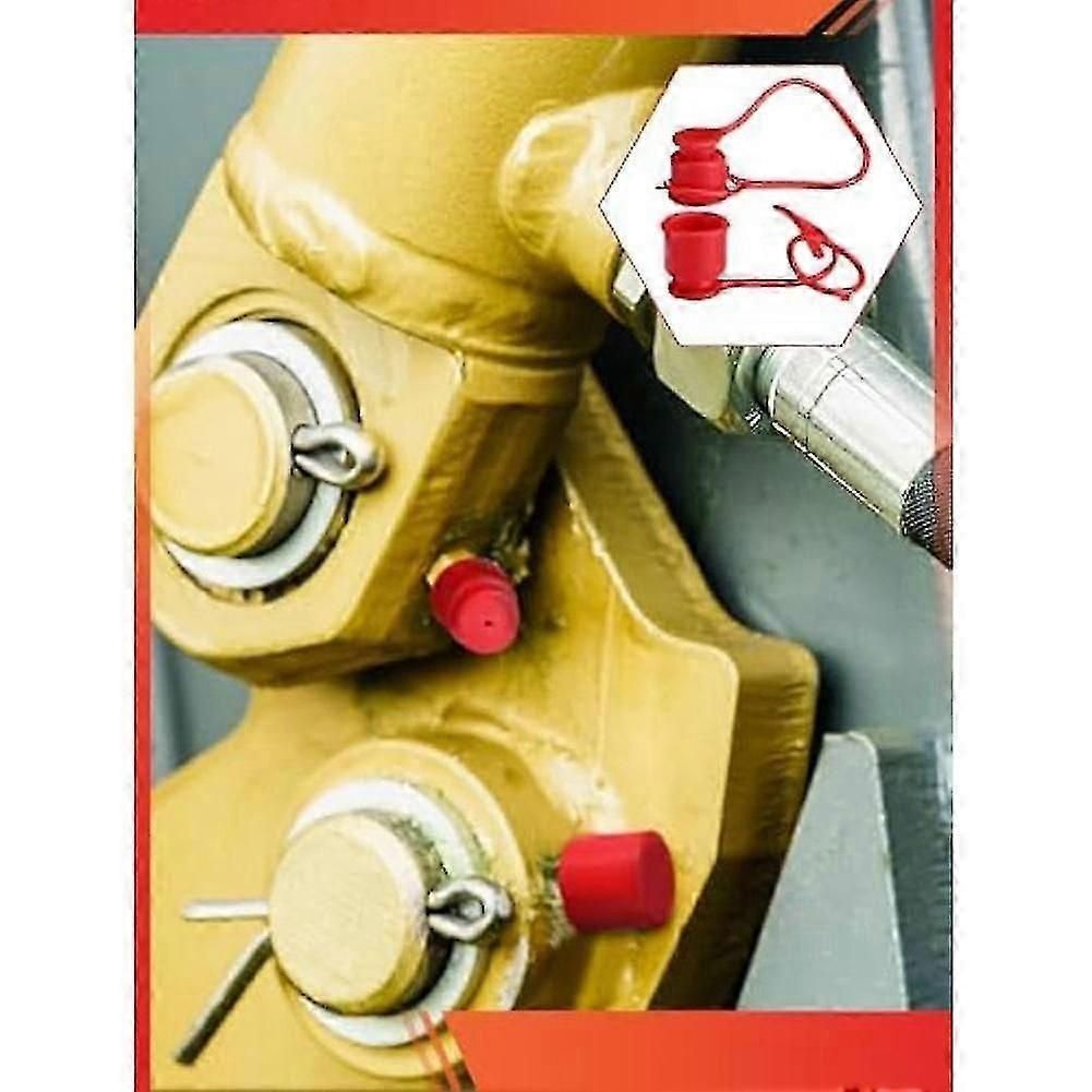 4 Sets Hydraulic Coupler Dust Cap and Plug Covers