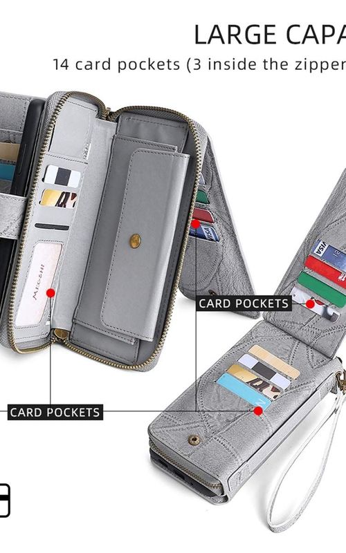 Magnetic Leather Wallet Case Multifunction Phone Protective Case For iPhone