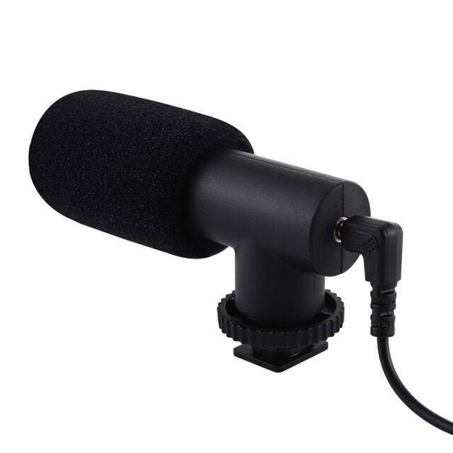 3.5mm Stereo Audio Recording Vlogging Professional Interview Microphone for DSLR