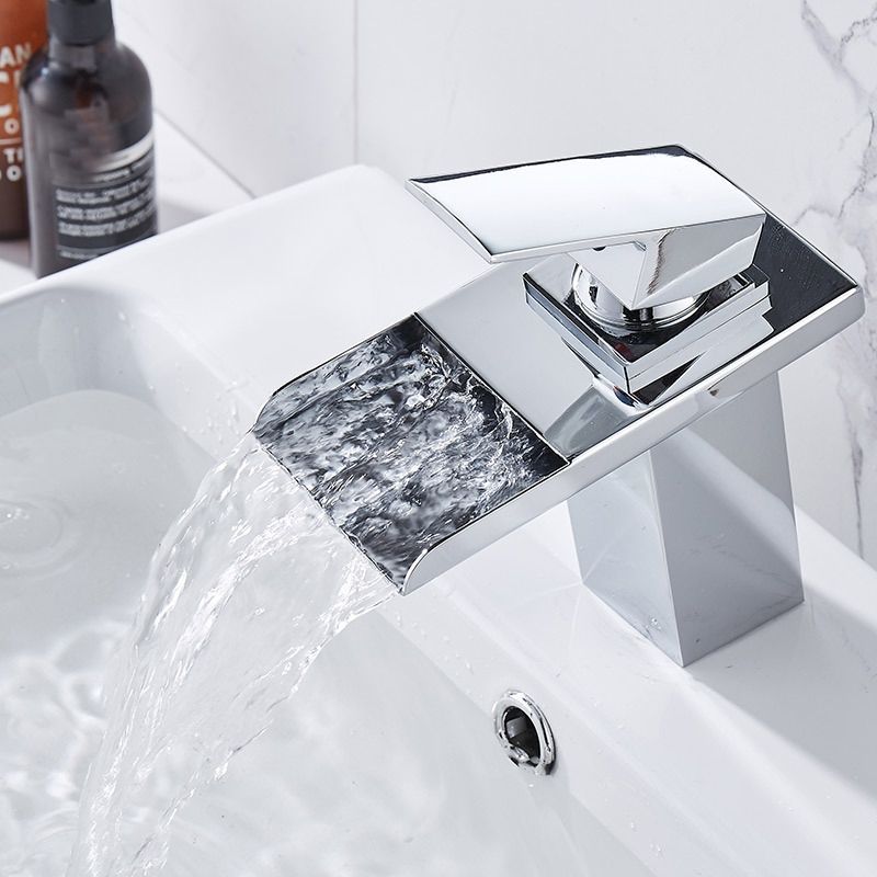 Hot & Cold Water Faucet Bathroom Waterfall Faucet