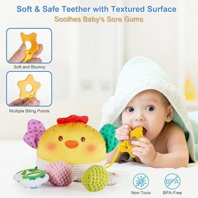 Car Seat Toy Stroller Sensory Toy Babies Gift for infant 3-12 Months