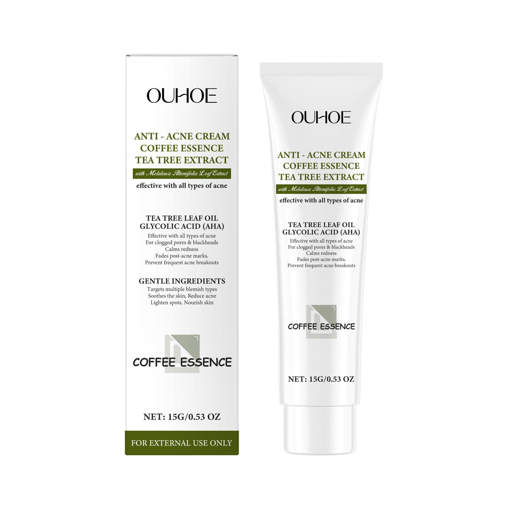 Acne Cleansing Nourishing Cream for Facial Care, Clear Pores, Hydrate, Lighten Acne-Prone Skin ,15g