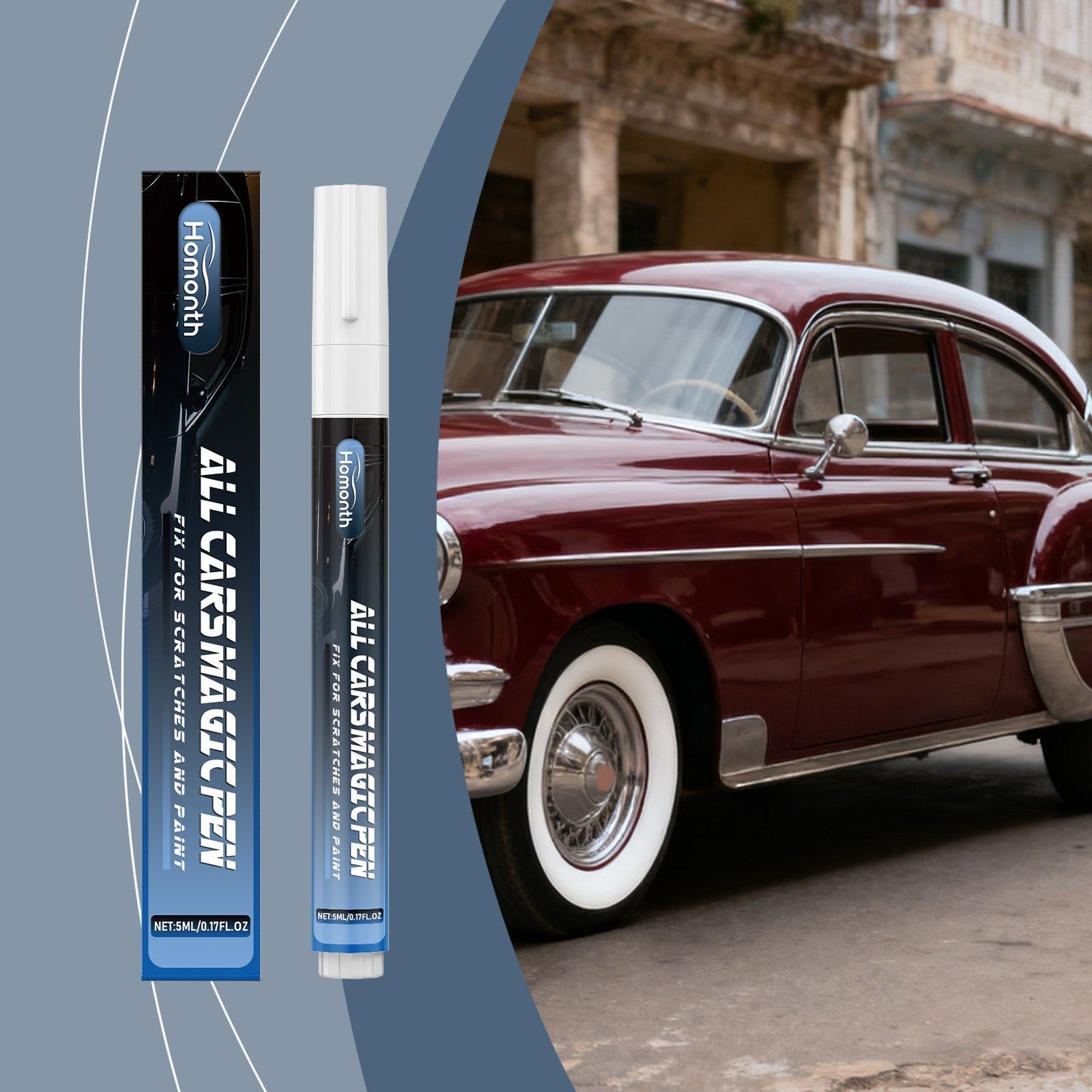 Car Care Scratch Repair Pen, Easy Two-In-One Car Paint Touch-Up, Quick Fix ,5ml
