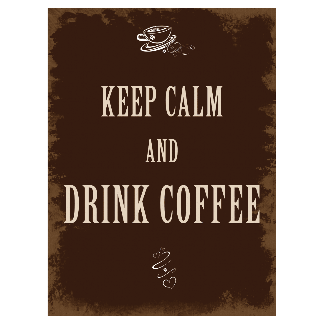 XAVAX 136309 "DRINK COFFEE" HOME DECORTION 26X35CM
