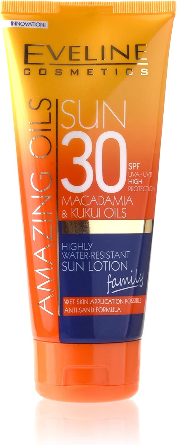 زيوت مذهلة من Ev لوشن واقي من الشمس مقاوم للماء 30spf 200 مل