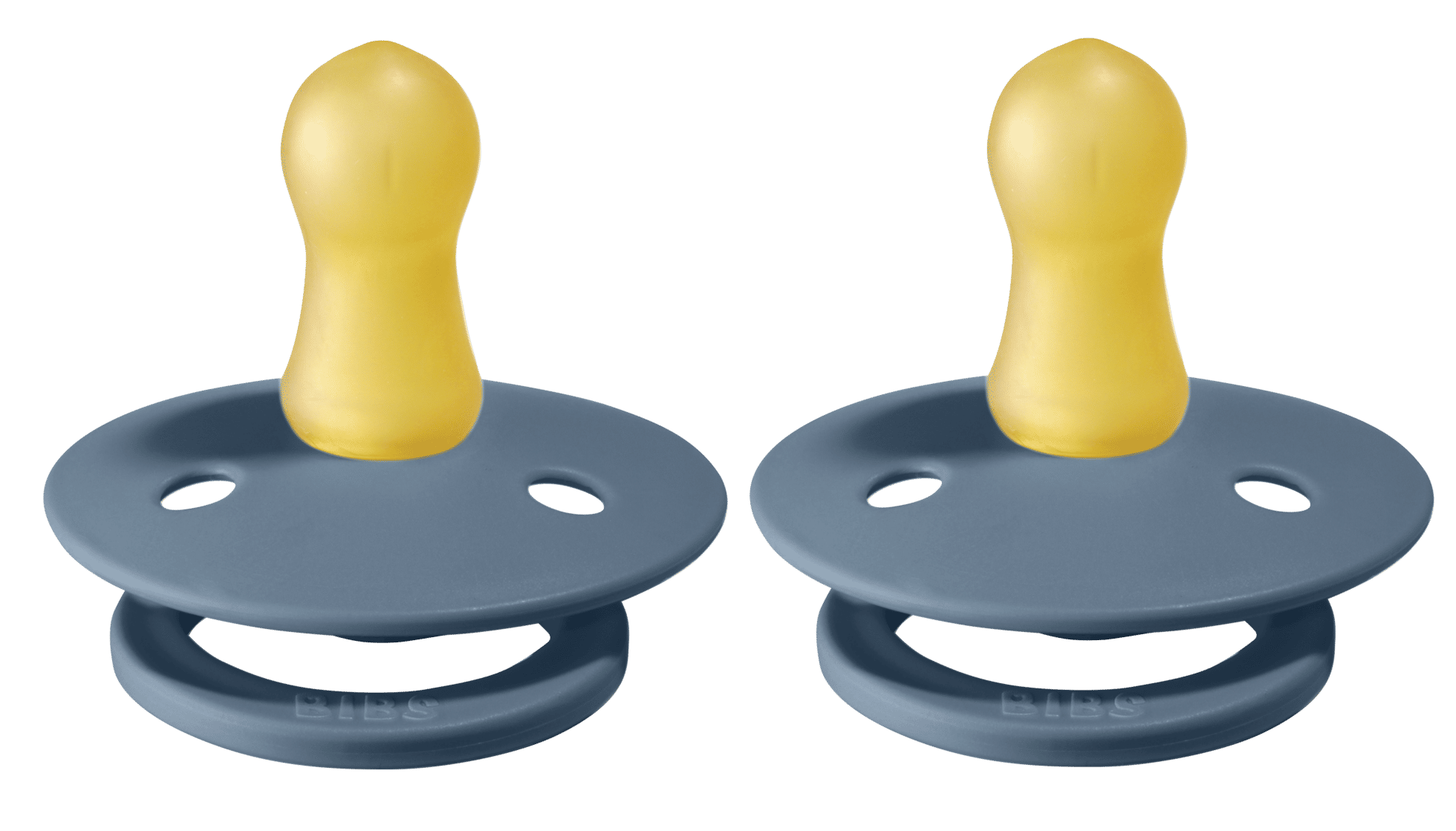 Bibs Pacifier Size 1 - Baby 0-6M (2pcs) - Colour Twin-Packs - Petrol