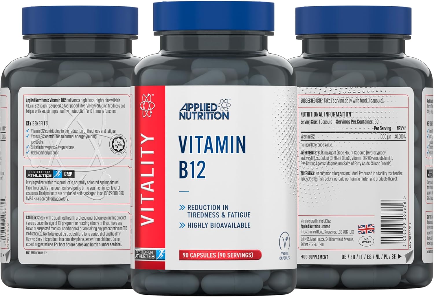 AN VITAMIN B12 90 VEGGIE TABLETS