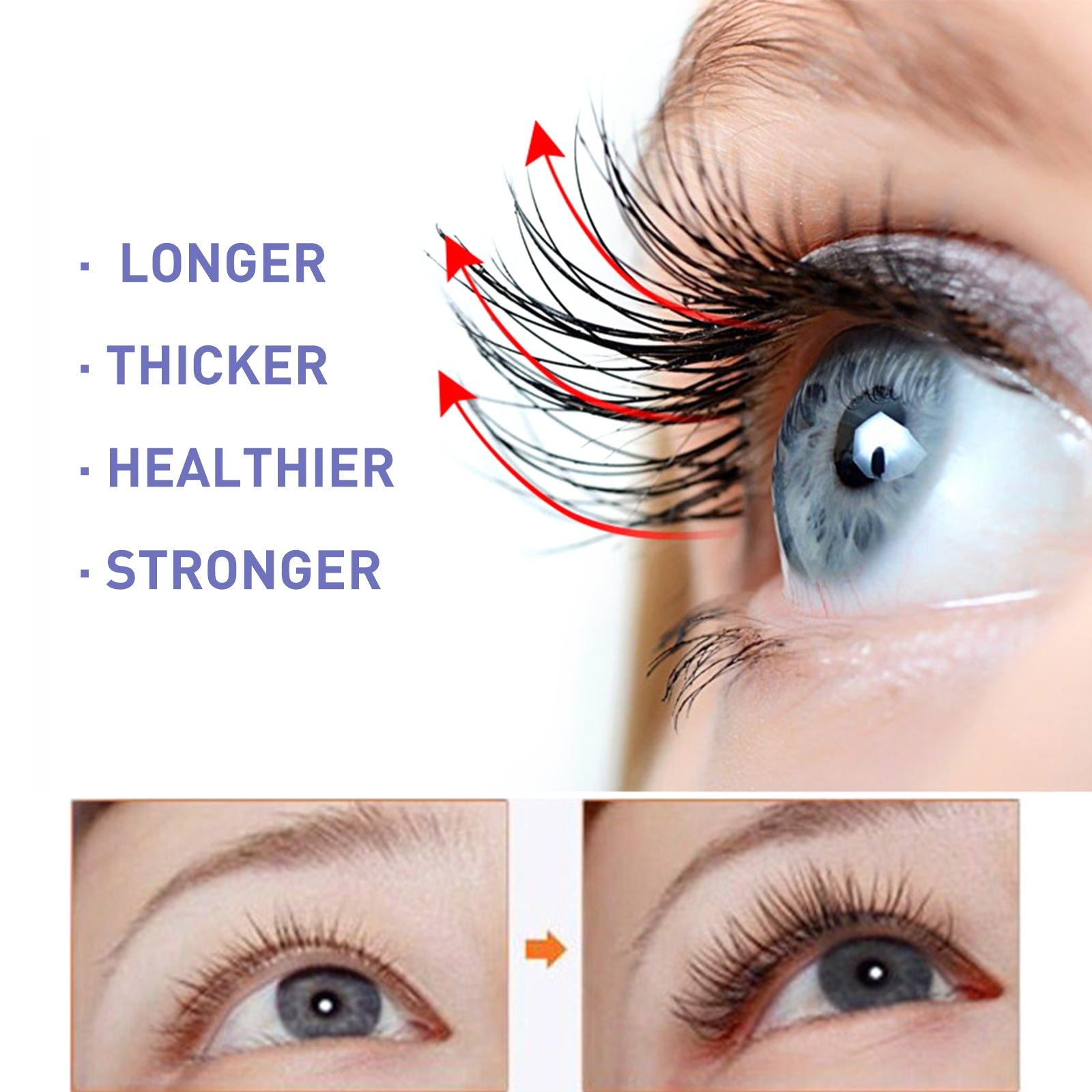 Black Curl Eyelash Essential Oil, Natural Moisturizer, Long Curl, Nourishing Lash Serum ,10ml/box