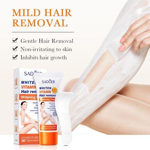 Vitamin C Hair Removal Cream, Non-Irritating and No Residue