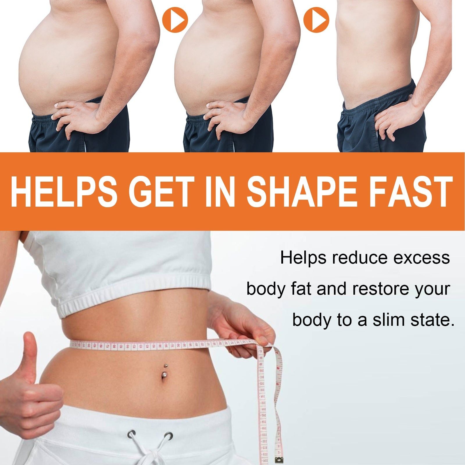 Body Care Patch, Slimming & Skin Tightening, Natural Fat Burner, Easy to Use ,7pcs