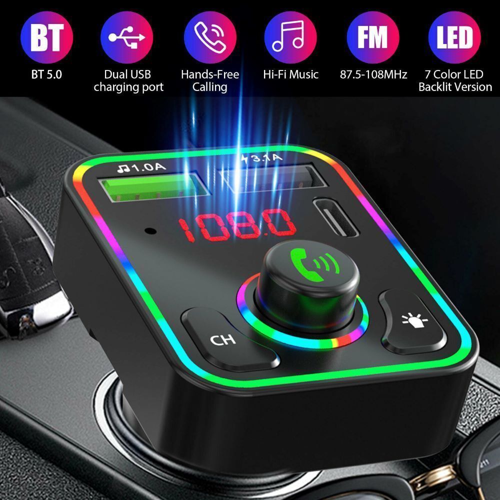 Car FM Bluetooth Transmitter MP3 Player Wireless Handsfree Radio Adapter