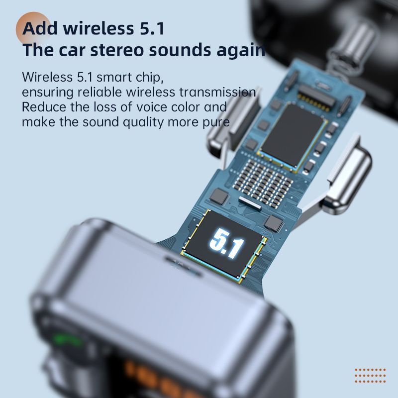 Car Bluetooth FM Transmitter Car MP3 Player Adapter With PD 30W Fast Charging