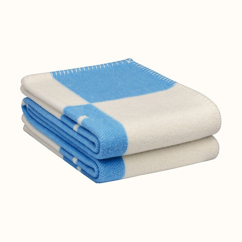 Soft Cashmere Feel Blanket Plaid Throw Warm Artificial Wool