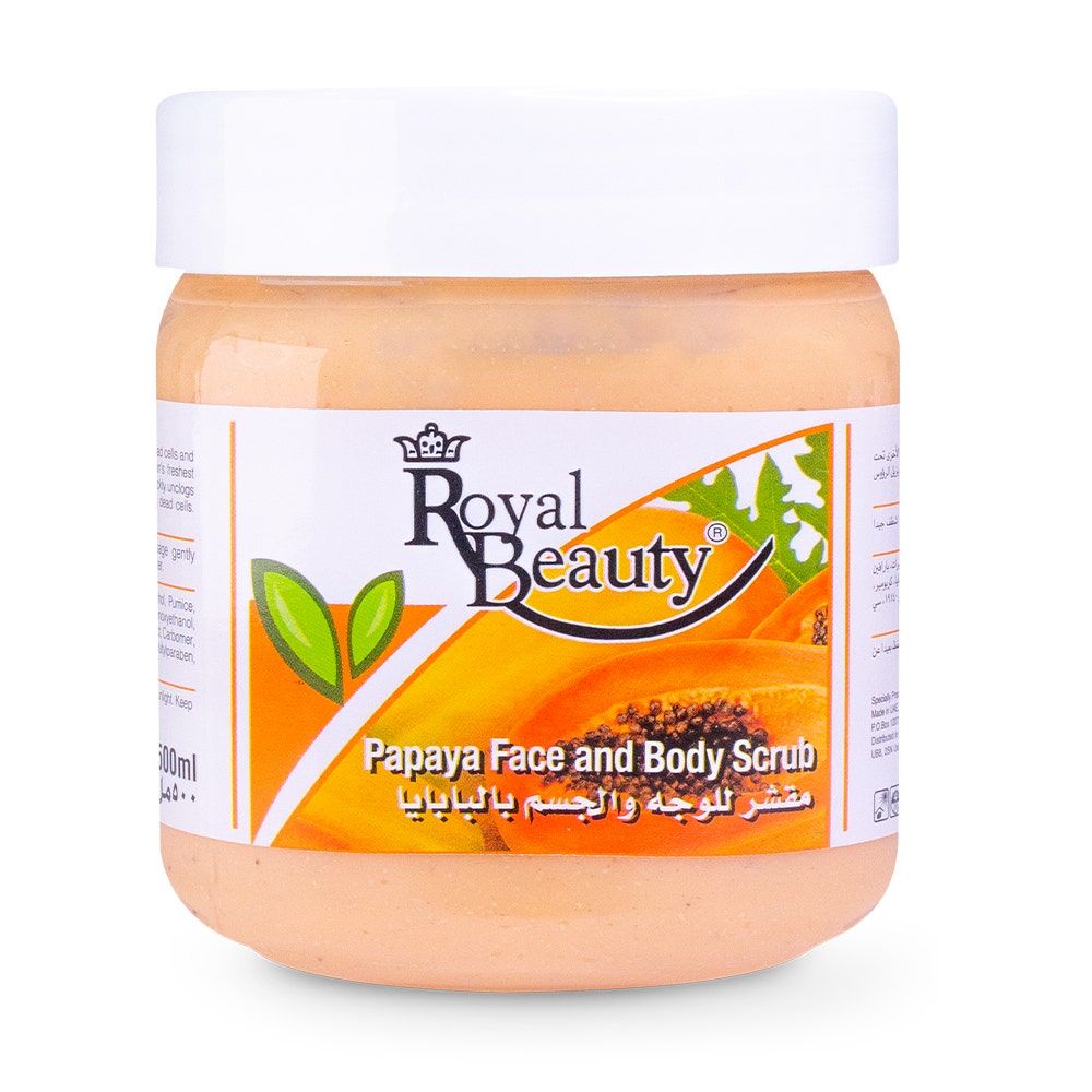 مقشر الوجه والجسم من رويال بيوتي، 500 مل