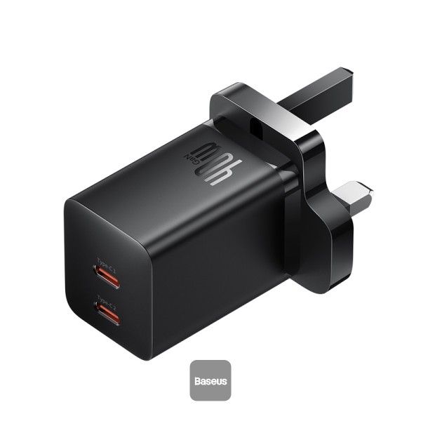 Baseus Gan5 Pro Fast Charger C-C 40W Uk Cluster Black, P10110827113-00