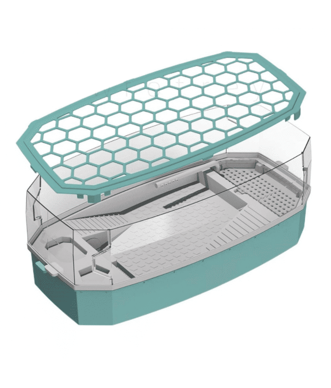 Nomoypet Detachable Escape Proof Turtle Tank Without Pump Large