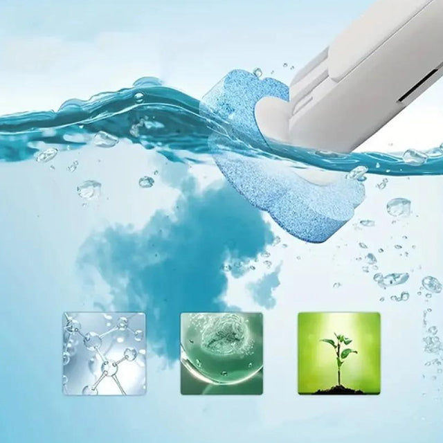 Disposable Toilet Brush Set with Replaceable Heads - Hygienic, Convenient Cleaning for Bathroom