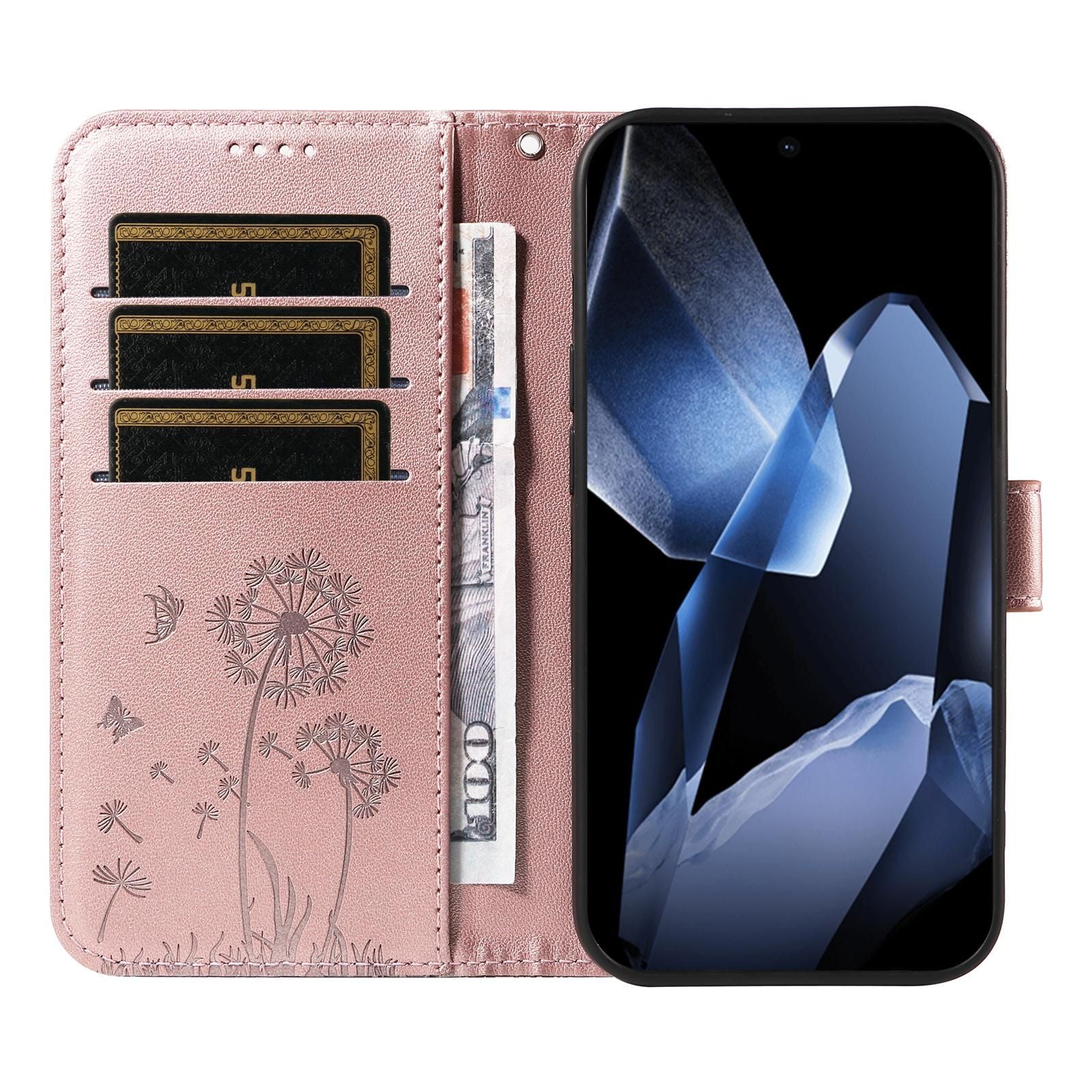 Dandelion Embossed Leather Case For OnePlus 13