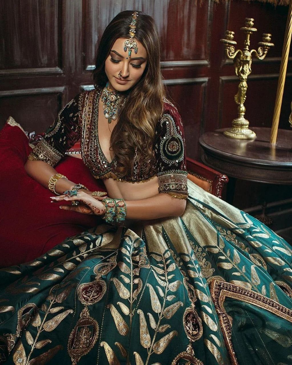 Fab Zone Designer Party Wear Lehenga Choli With Beautiful Thread Work