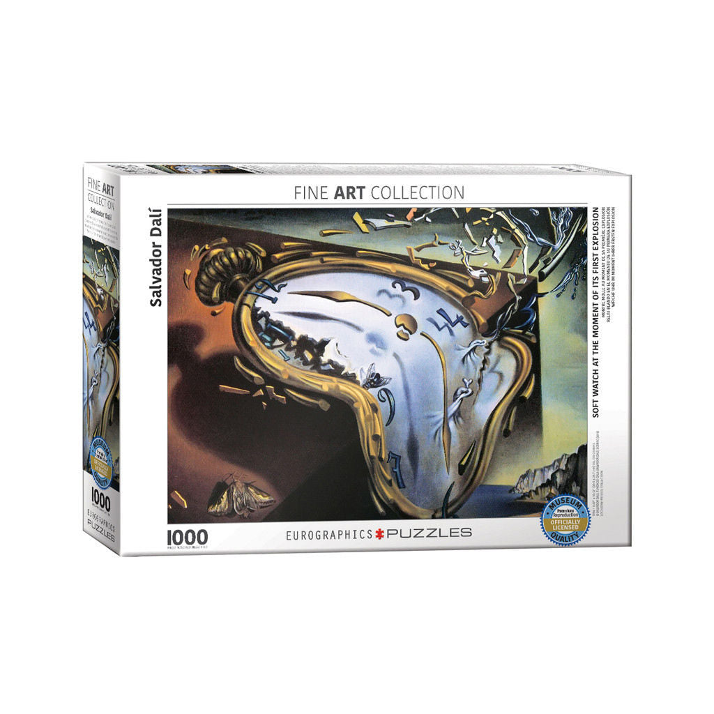 Soft Watch At Moment Of First Explosion By Salvador Dali 1000 Pieces Puzzle