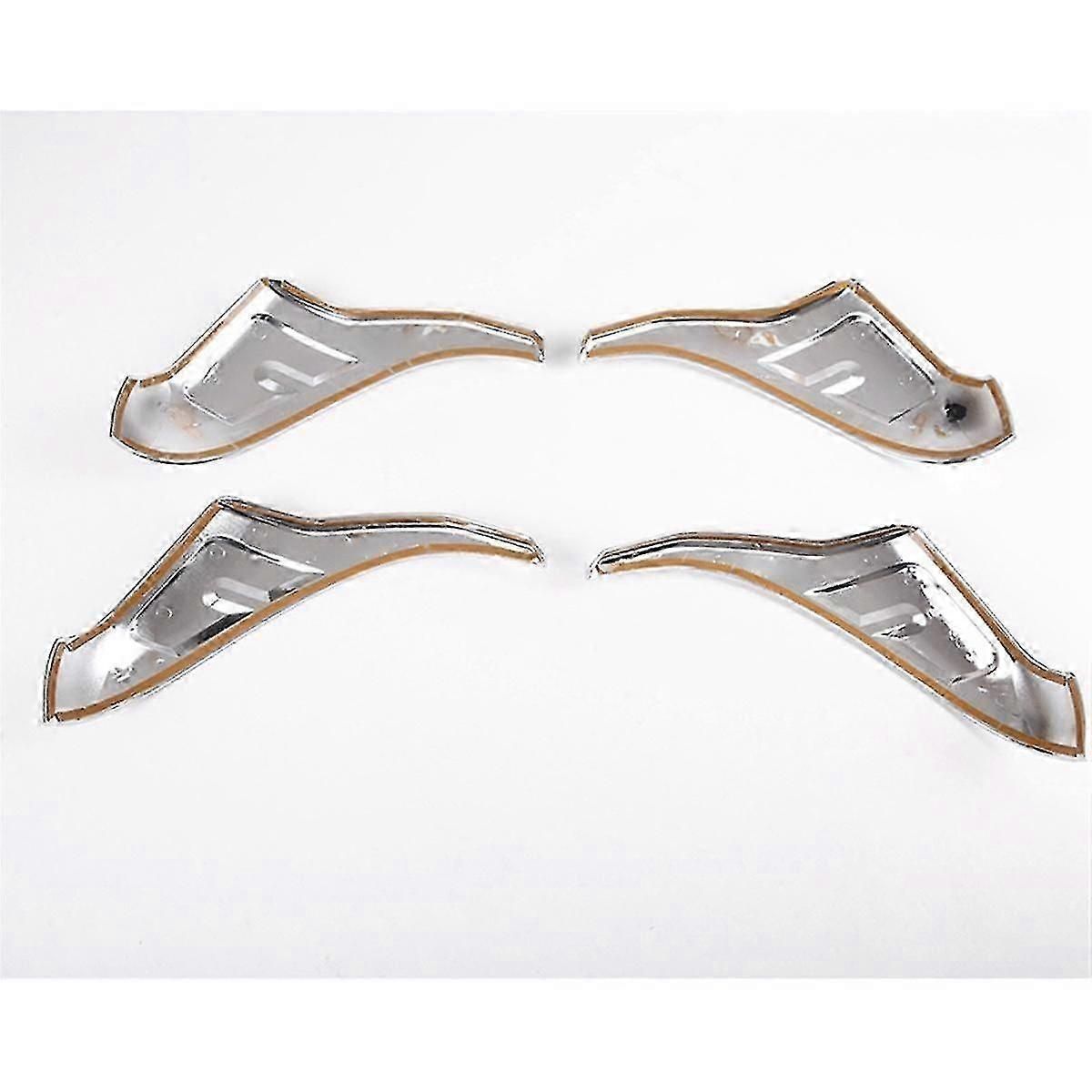 4 Pcs Silver Tail Light Cover Decorative Cover Protective Cover For 07-21 Decoration Accessories