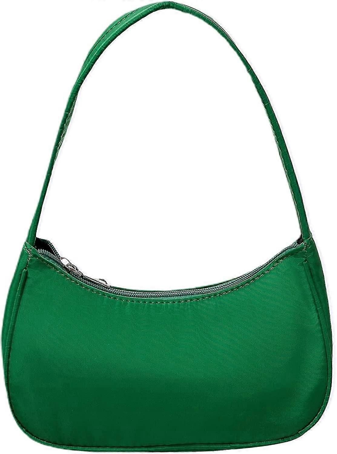 Women's Solid Shoulder Bags Minimalist Bag Mini Clutch Tote Handbags Green One Size zxin