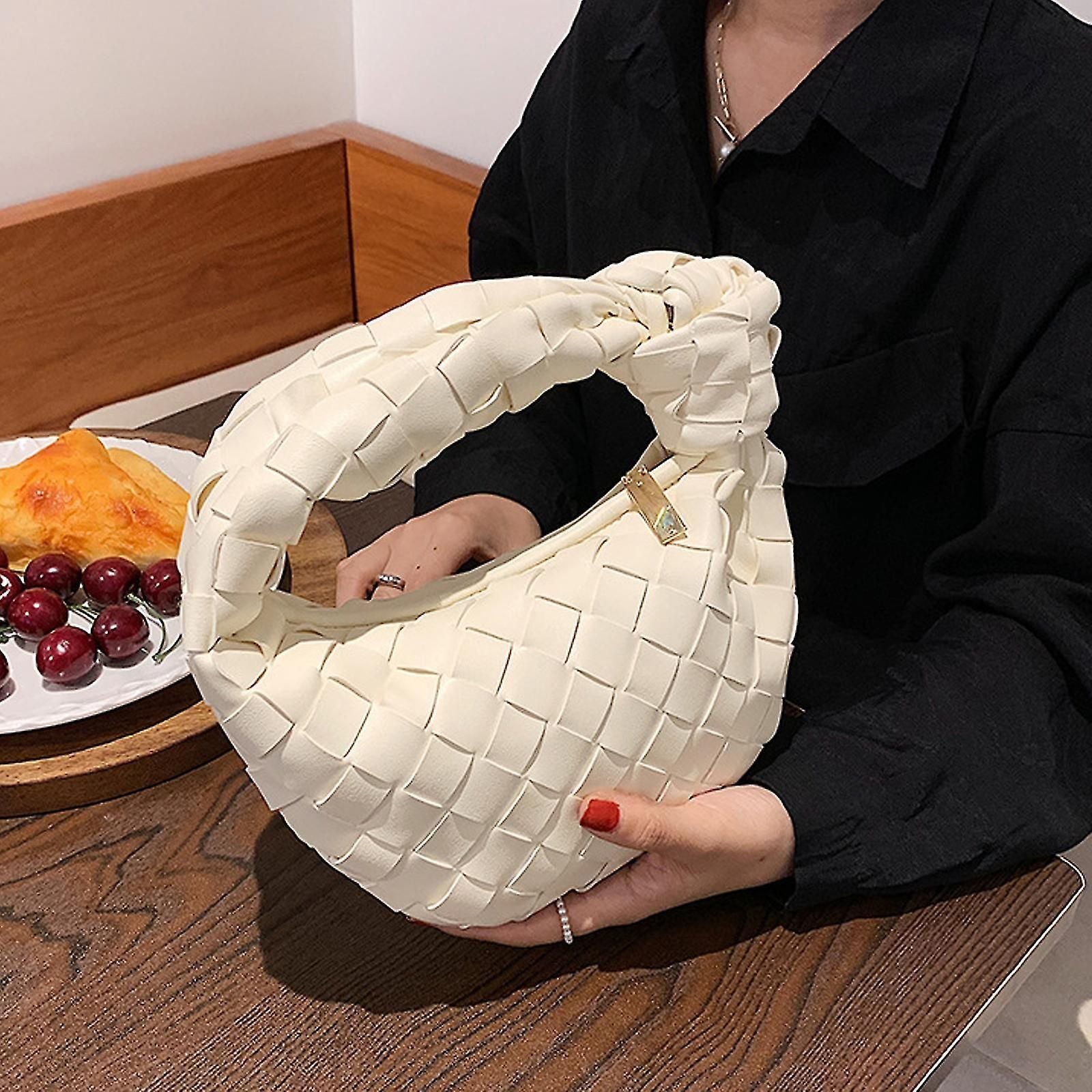 Tote Bag Woven Handbag Pu Leather Women's Shoulder Wallet Large Volume Braided Bag
