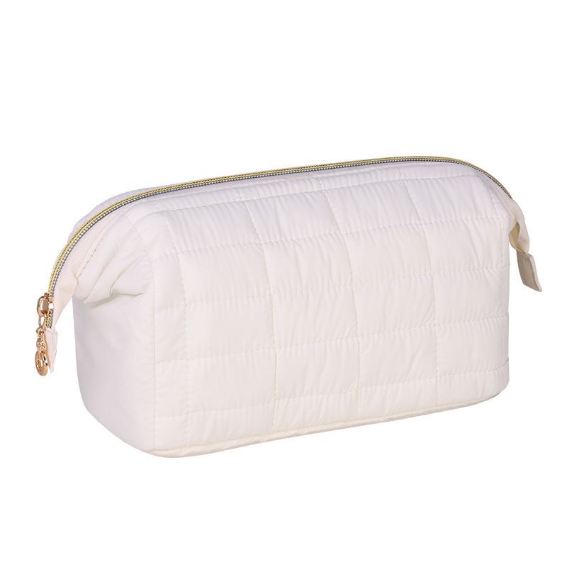 Quilted Cosmetic Organizer Pouch