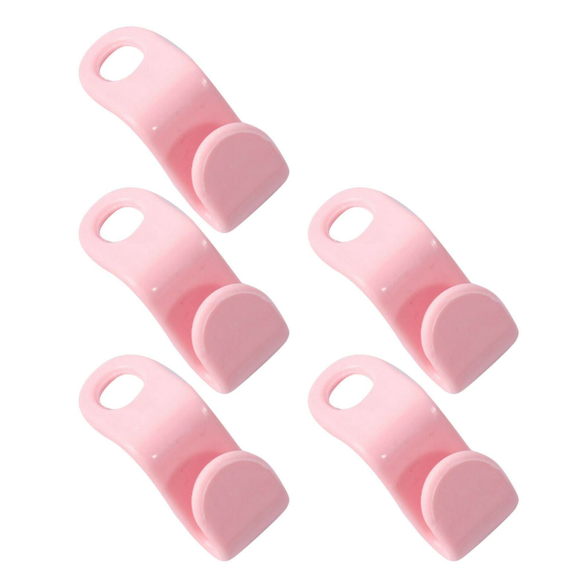50pcs Home Hanger Connection Hook Plastic Stackable Link Buckle Hook For Clothes Closet
