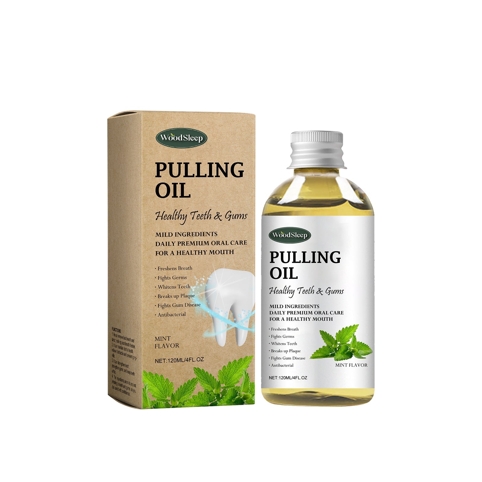 Coconut Mouthwash, Freshens Your Breath, Gentle Oral Care, Natural Ingredients ,120ml