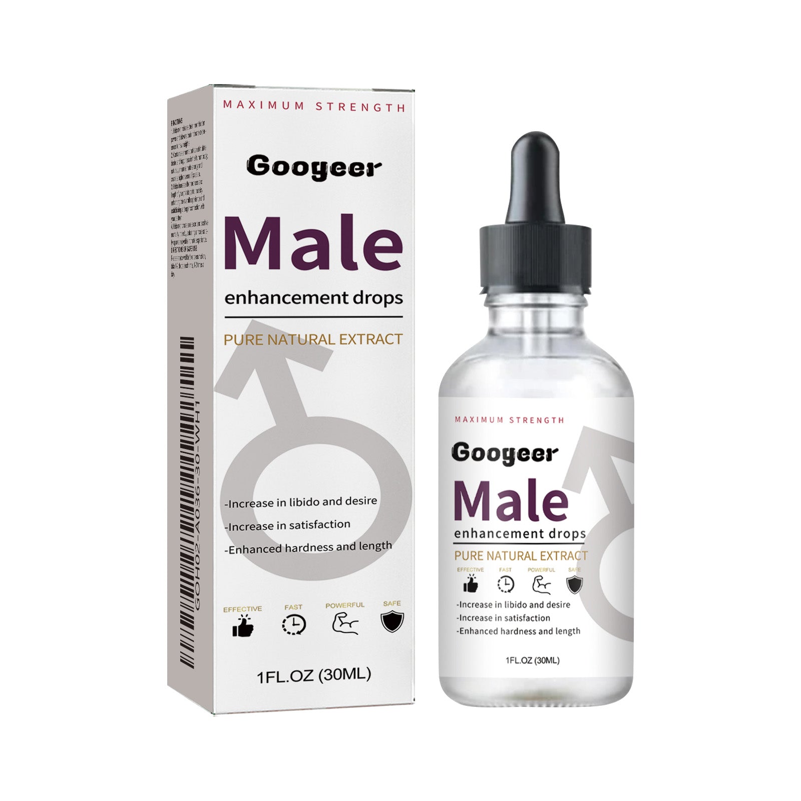 Boost Male Energy Naturally, Enhance Body Care, Increase Passion and Confidence ,30ml