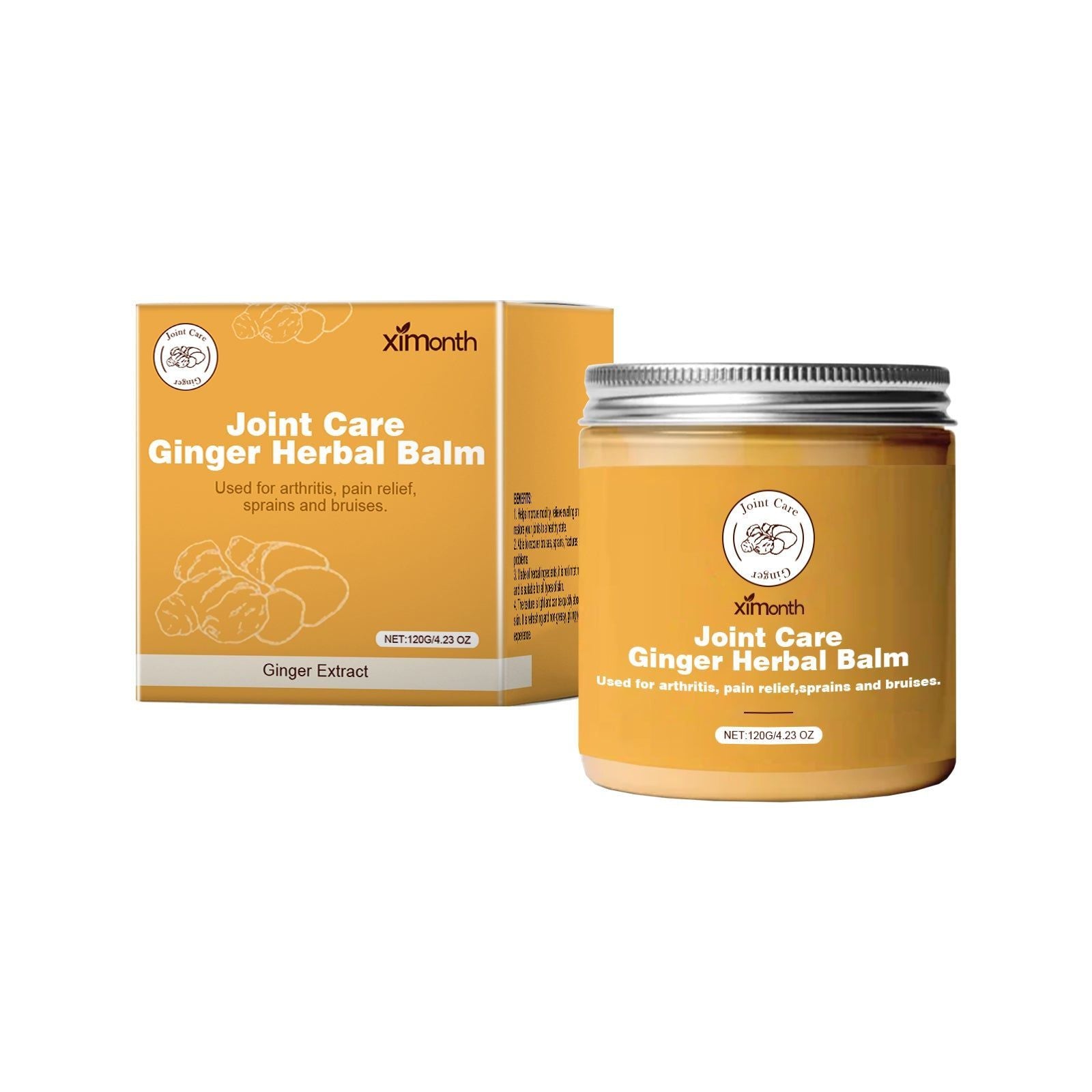 Ginger Joint Care Cream, Fast Relief for Aching Muscles and Discomfort ,120g