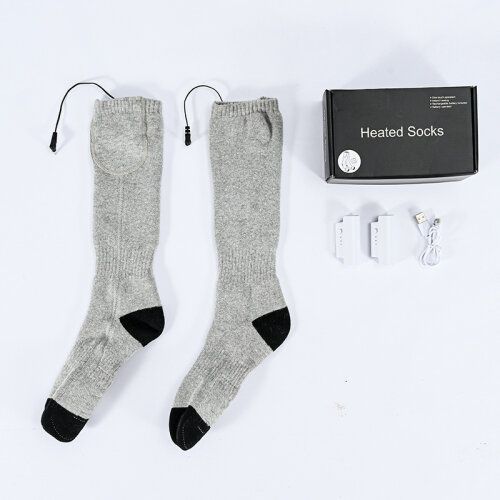 Electric Heated Socks Rechargeable Winter Thermal Socks With 3 Levels Temperature