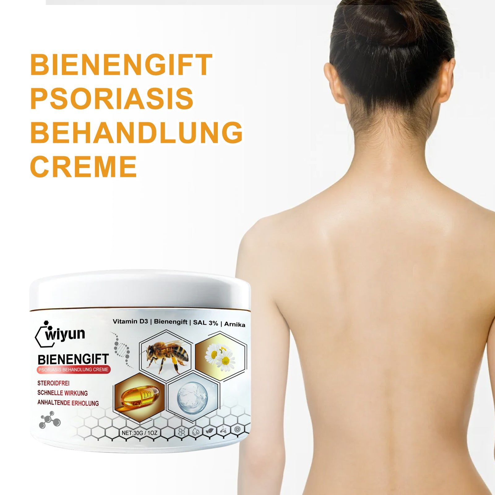 Bee Venom Cream for Glowing Skin, Hydrating, Soothing, Anti-Aging, All Skin Types ,30g