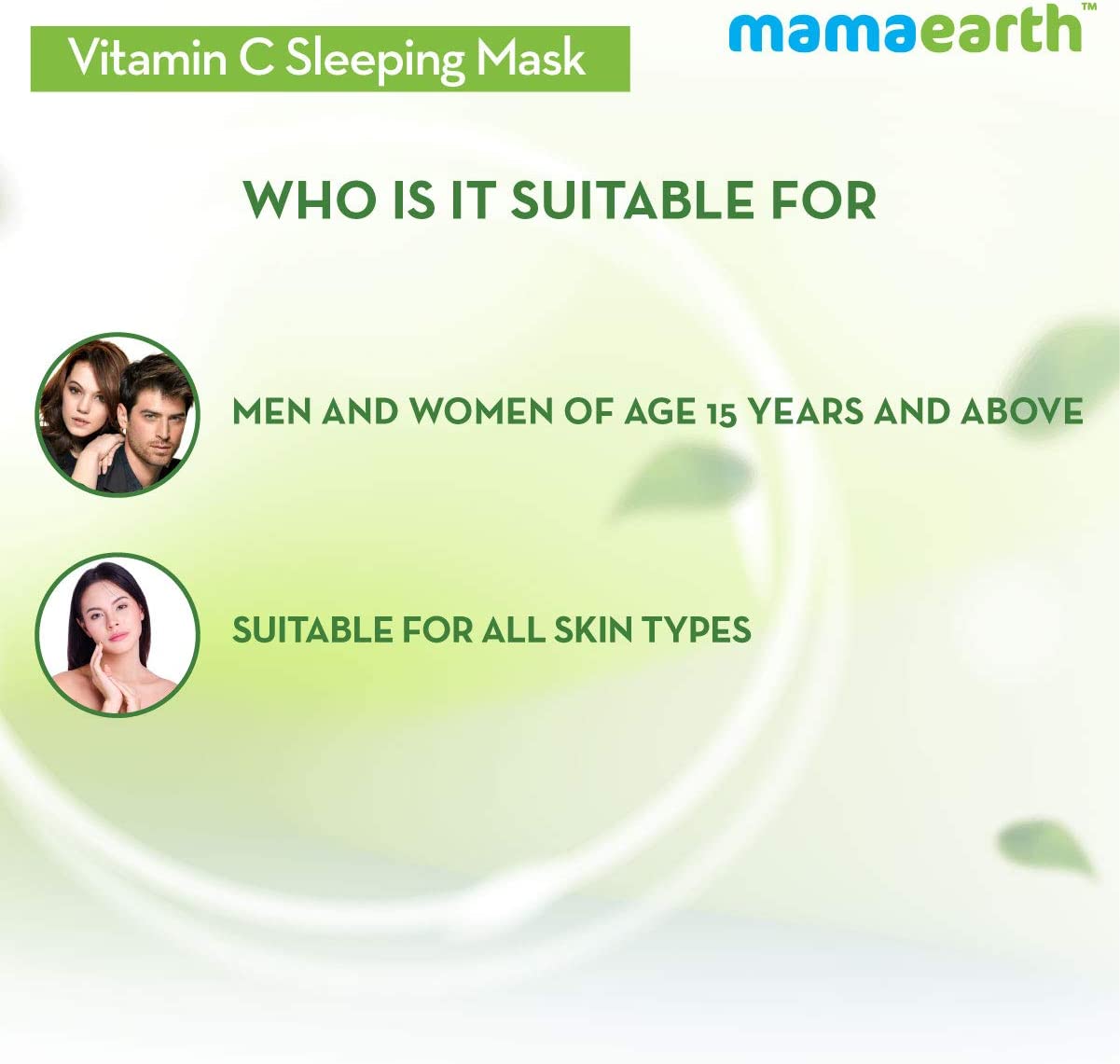 MAMAEARTH Vitamin C Sleeping Mask For Skin Illumination, 100 Gm