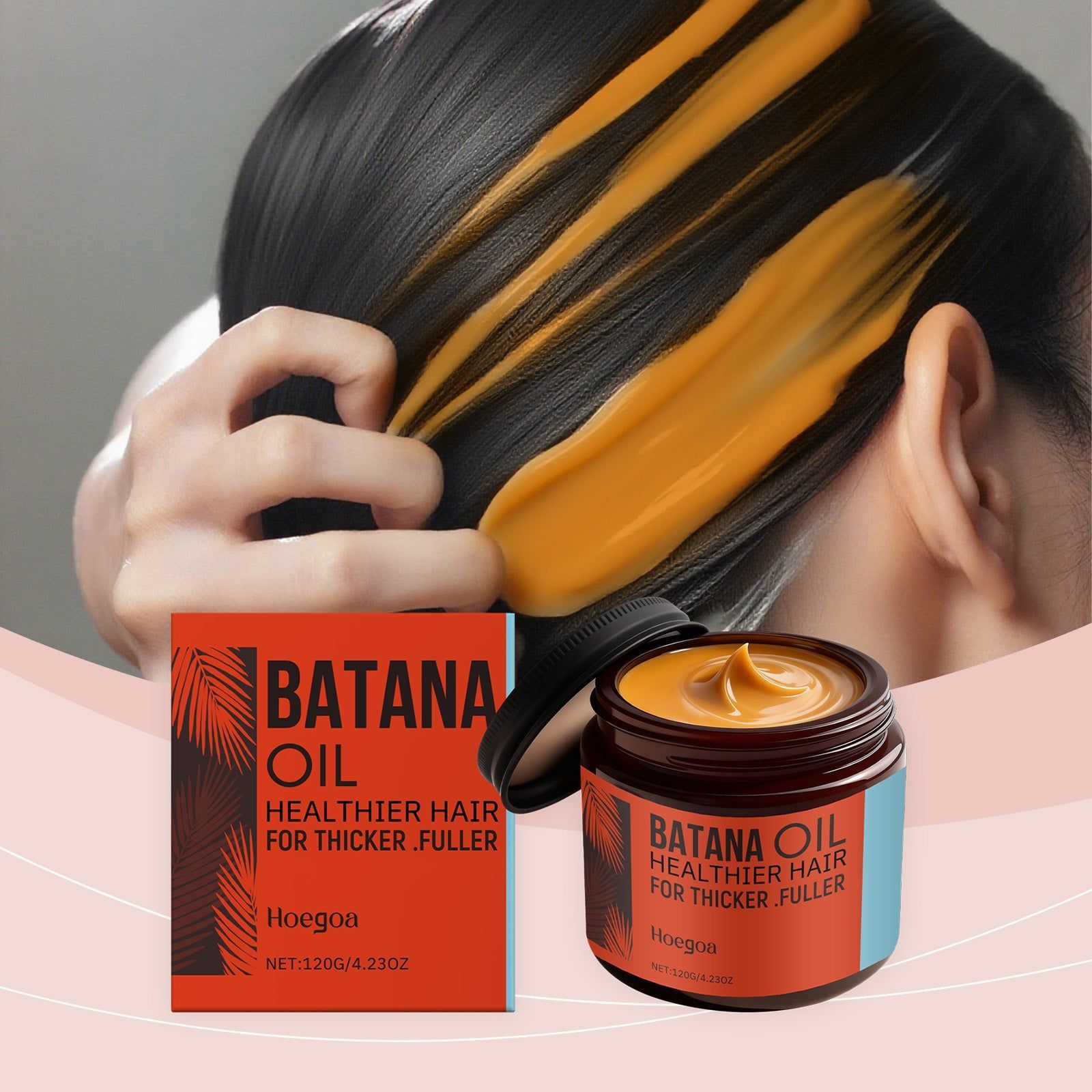 Batana Hair Oil, Natural Hair Protection Oil for Strong, Lustrous, Moisturized Hair ,120g