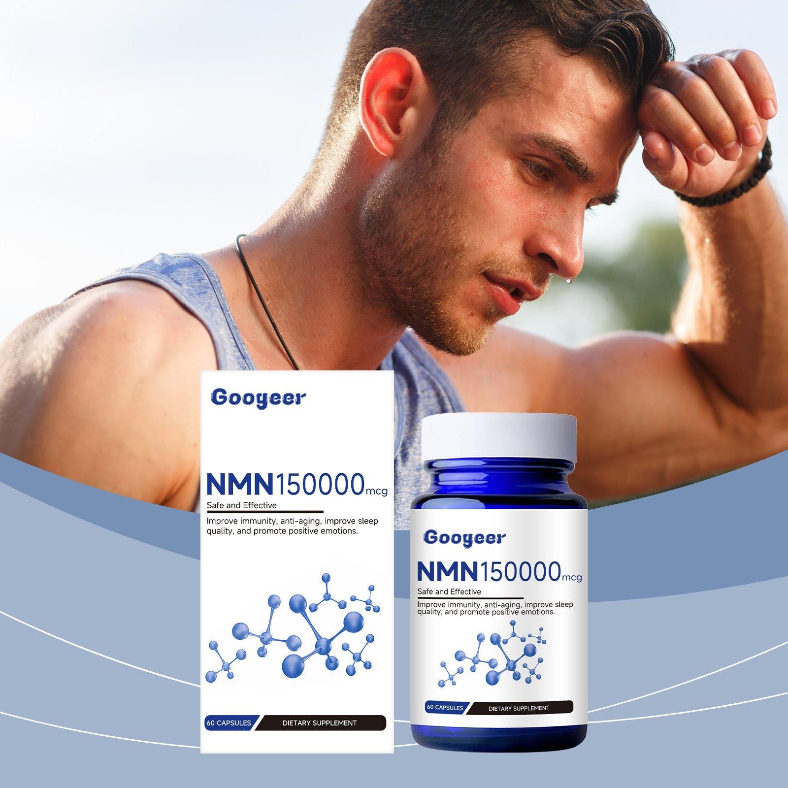 Body Care Supplement, Immune Boost, Vitality Support, Easy to Swallow ,60capsules