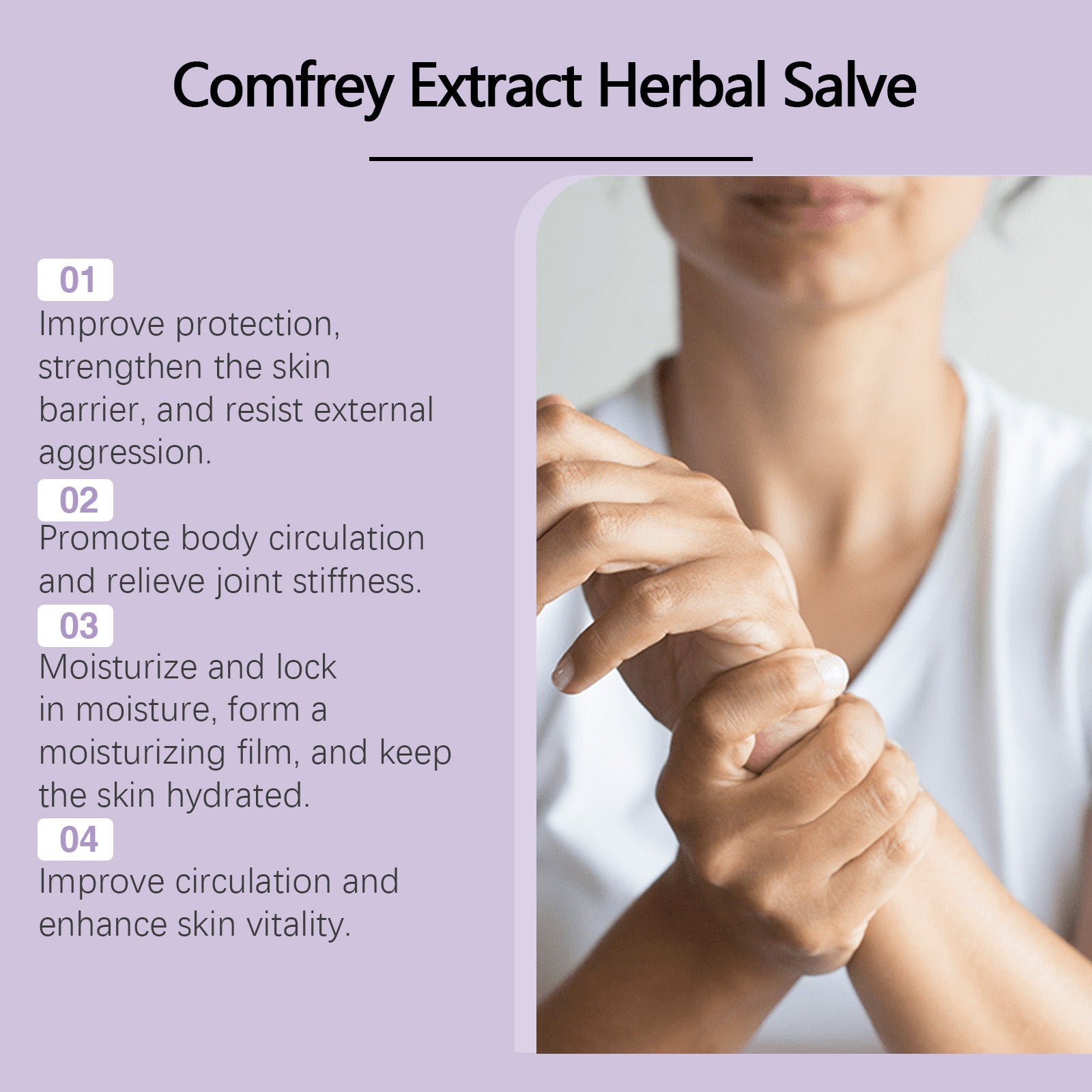 Comgrass Herbal Body Care Cream, Natural Muscle Relief, Skin Elasticity ,40g