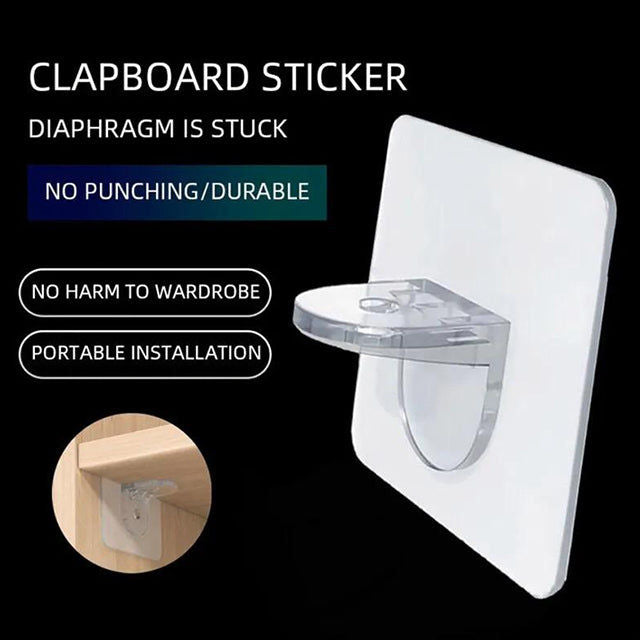 1 Piece Shelf Support - Strong Wall Mounted Bracket for Home Storage & Organization