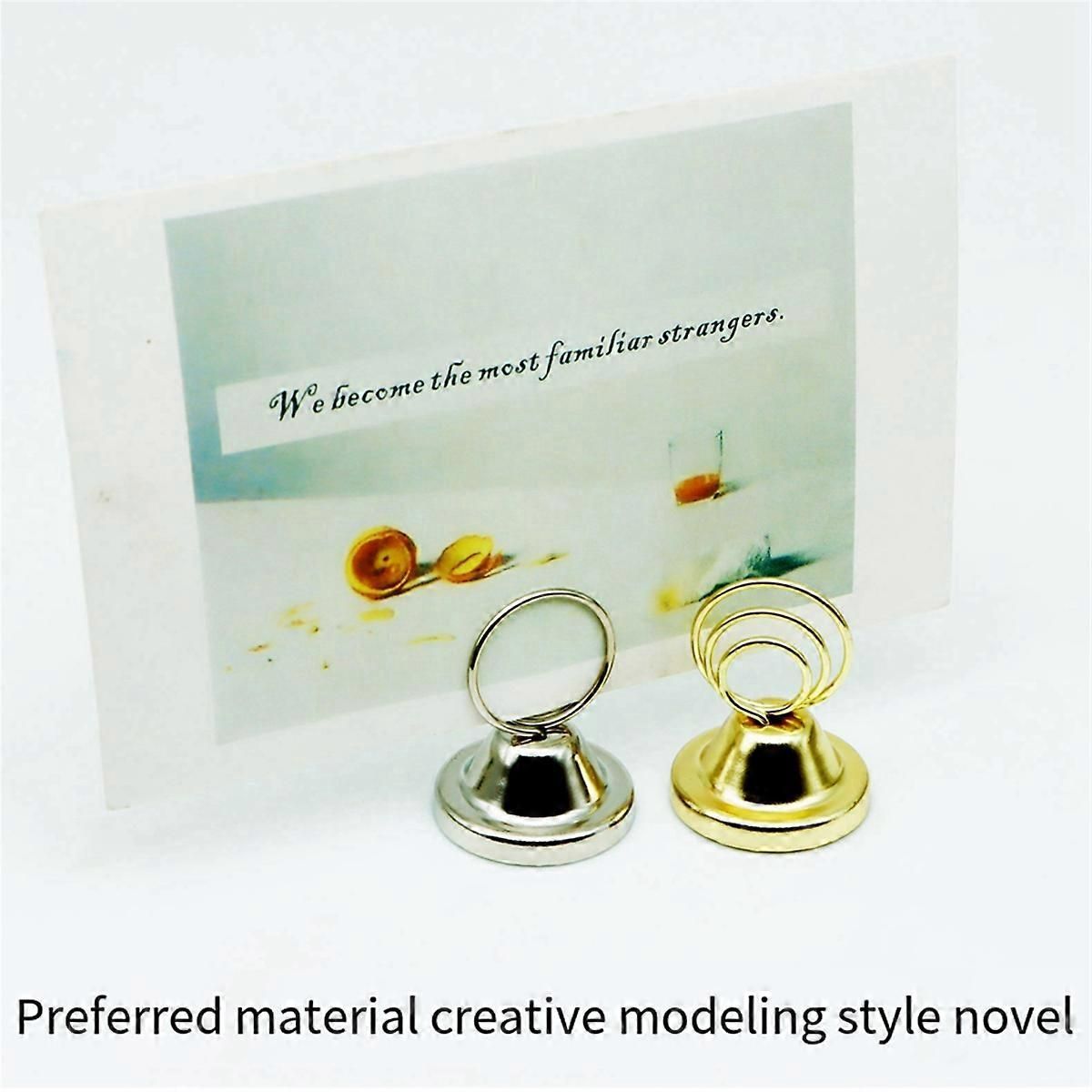 Pot lid note holder table number holder seat card holder (gold)