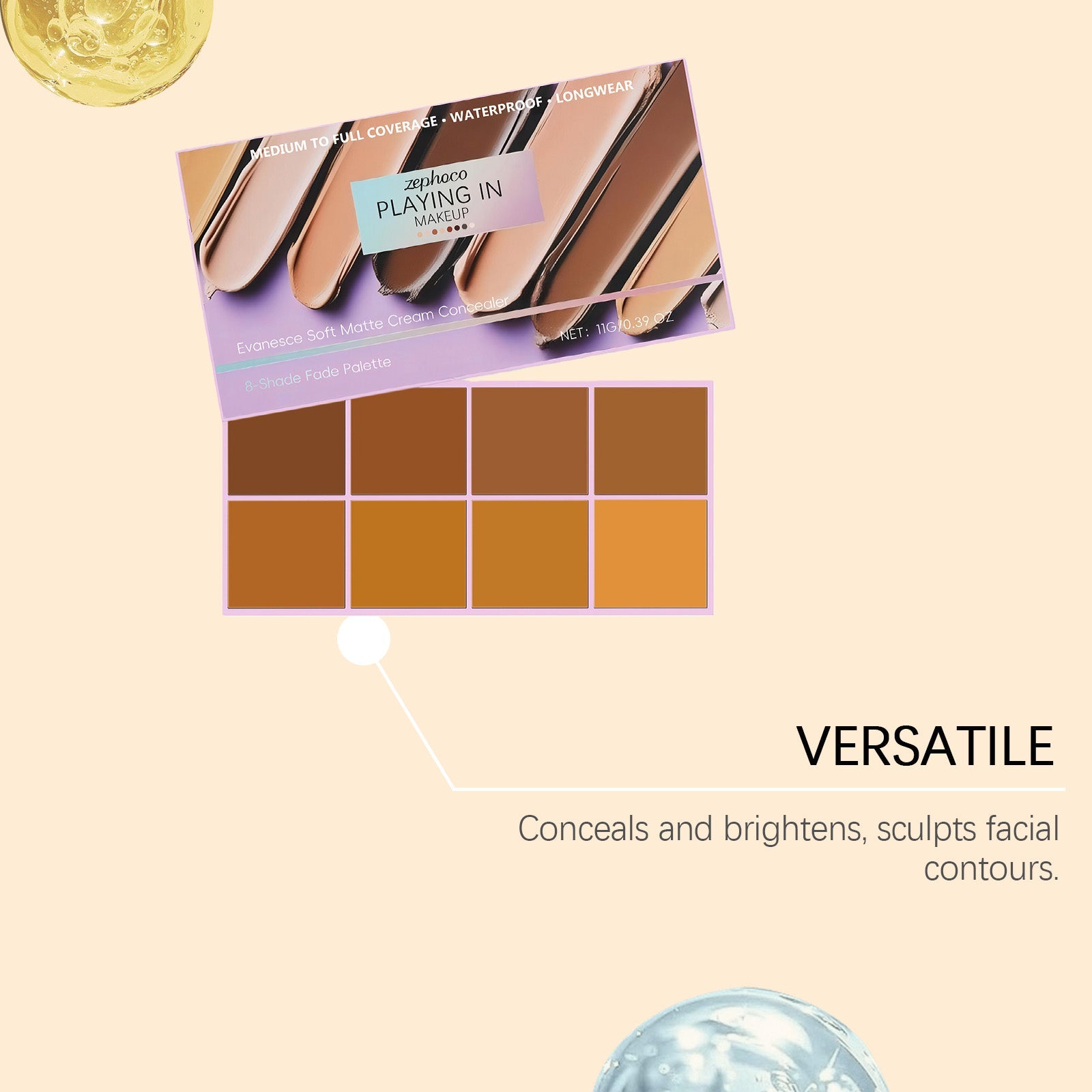 Dark Series Concealer, Matte Finish, Waterproof, Long-lasting, Flawless Cover ,11g
