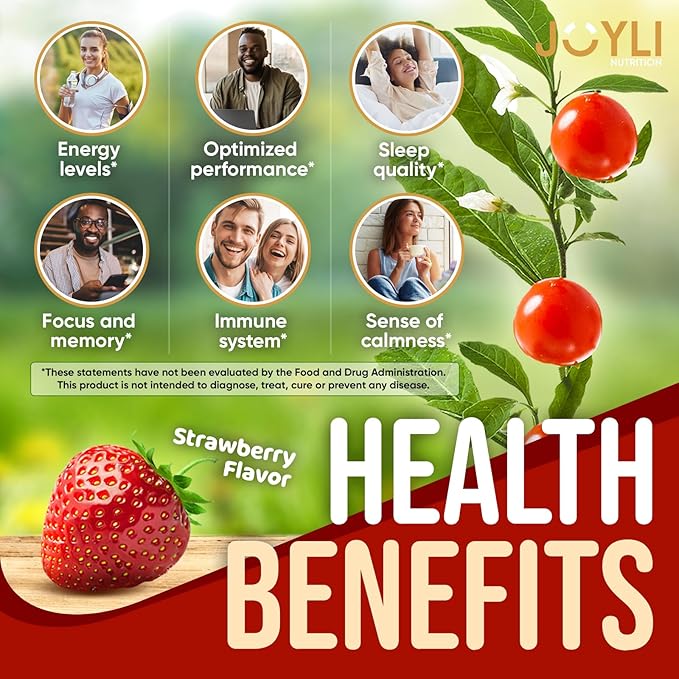 Joyli Nutrition Ashwagandha Gummies for Women & Men 60