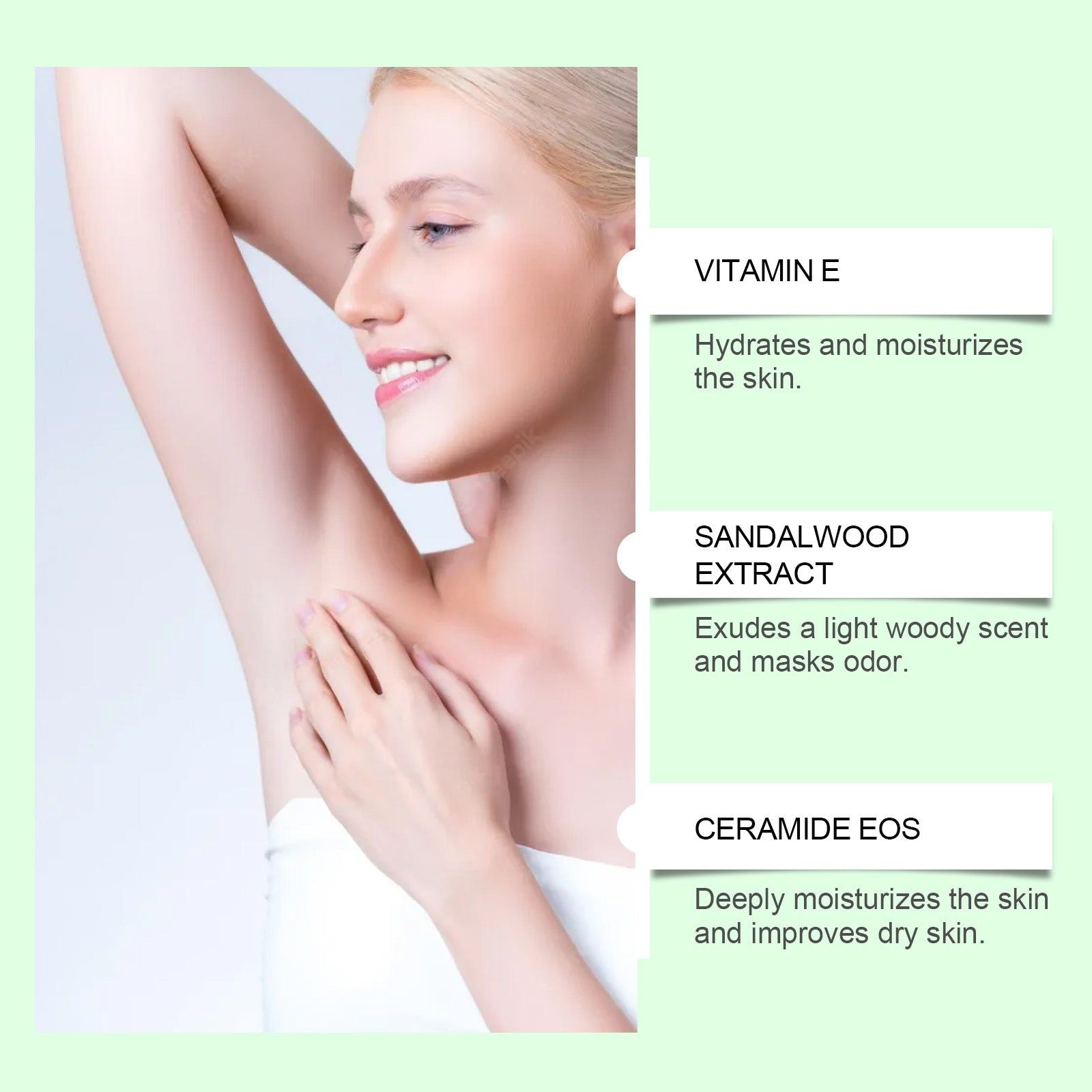 Body Cleansing Bar, Moisturizes and Deodorizes with Sandalwood Fragrance ,40g