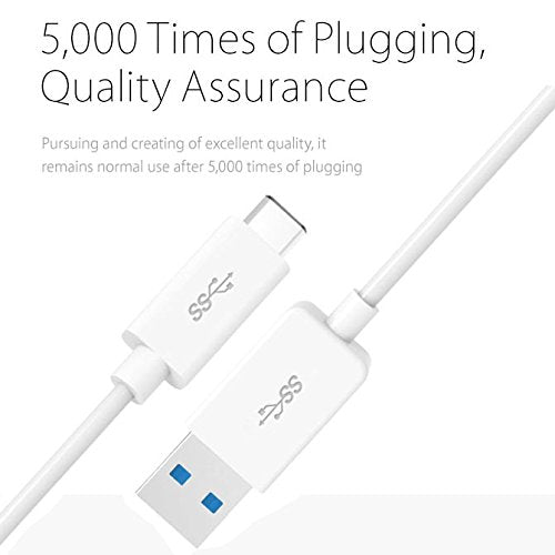 كابل USB عالي السرعة من نوع C بطول 1 متر و3.0 أمبير من ROMOSS CB31 لشحن ومزامنة OnePlus 2 والهواتف الذكية/MacBook الجديد بسرعة تصل إلى 5 جيجابت في الثانية